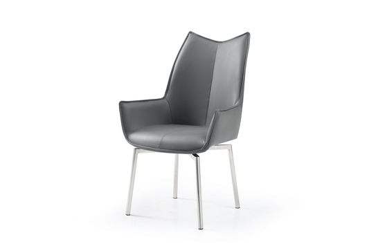 1218 swivel dining chair Dark Grey