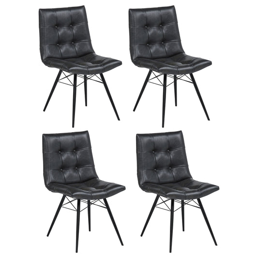Aiken Upholstered Dining Side Chair Charcoal (Set of 4)
