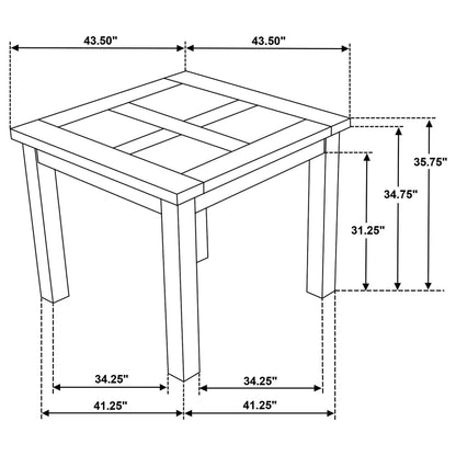 Cardova Square Counter Height Dining Table Vineyard Oak