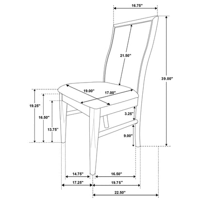 Adina 8-piece Extension Dining Set Distressed Light Brown