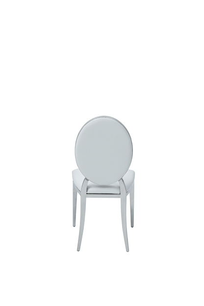 Zig Zag Dining Table with 110 White Chairs