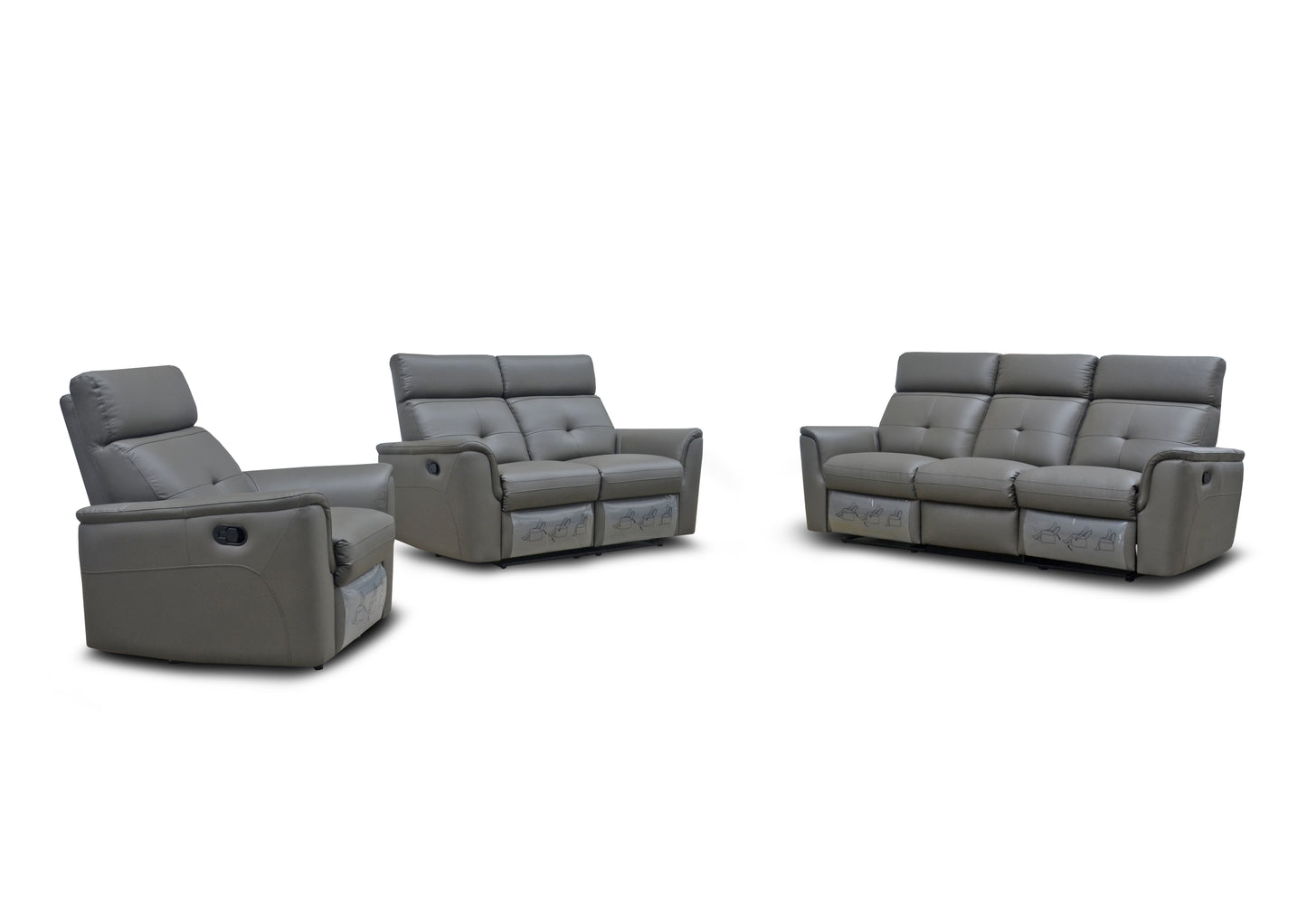 8501 Dark Grey w/Manual Recliner