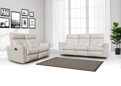 8501 White w/Manual Recliners