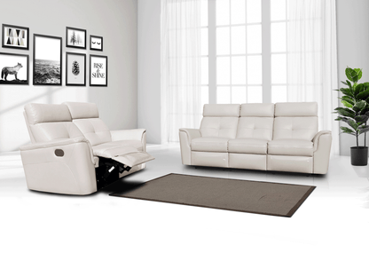 8501 White w/Manual Recliners
