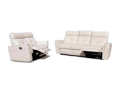 8501 White w/Manual Recliners